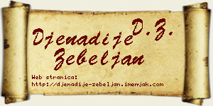 Đenadije Žebeljan vizit kartica